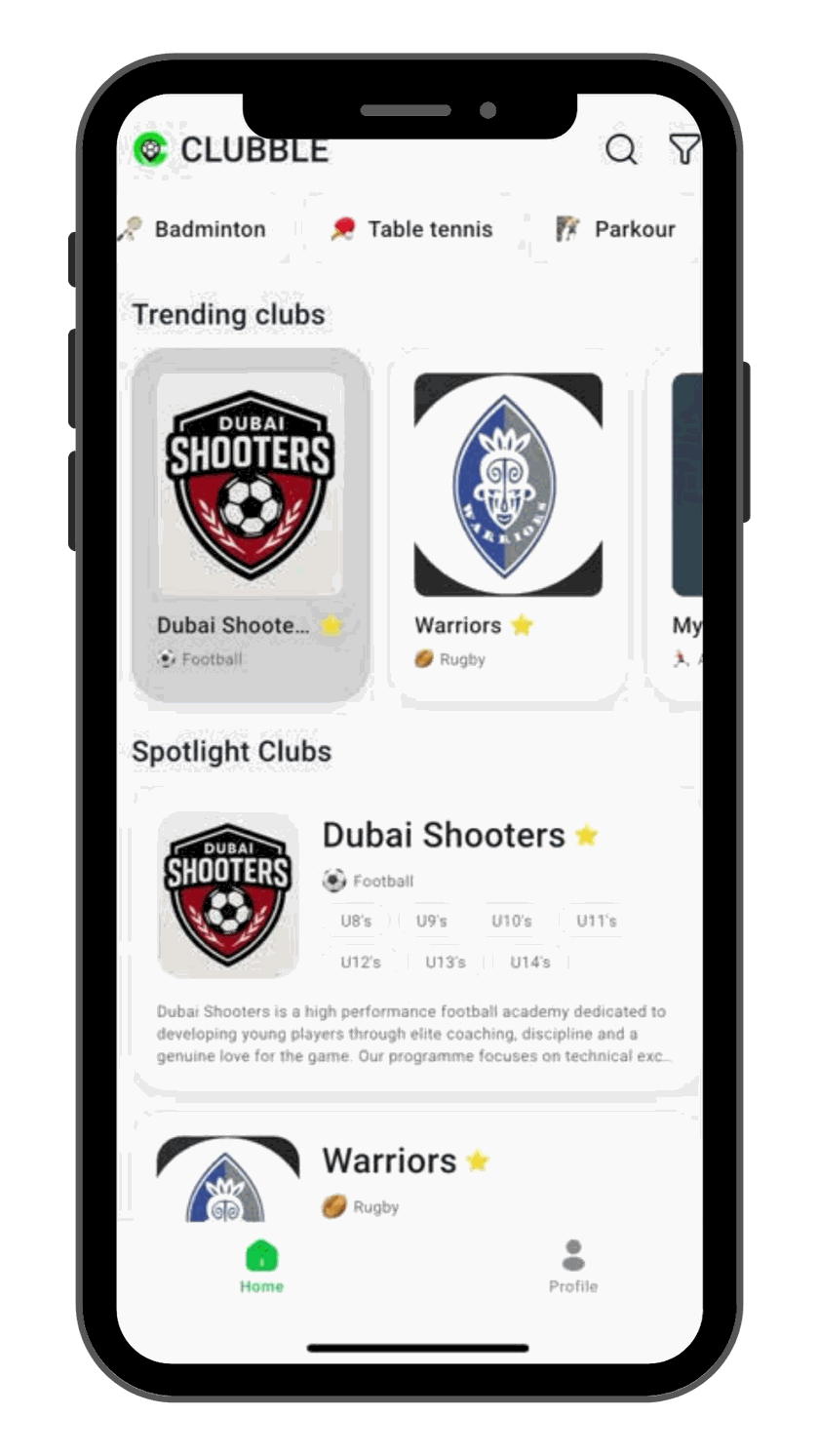 Trending sports clubs